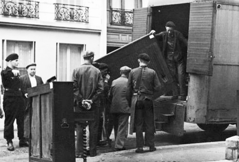 Verladen von Kunstgegenständen